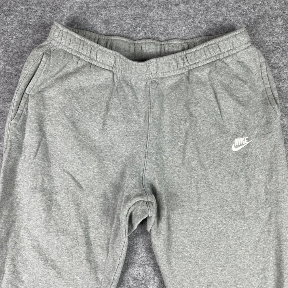 Nike Sweatpants Mens XL Gray Sportswear Club Fleece Open Hem BV2707-063